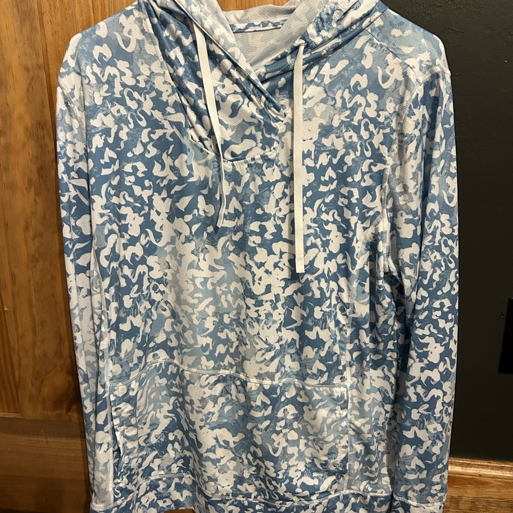 Gerry Weber Blue and White Patterned Hoodie